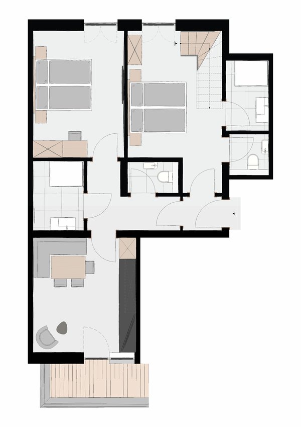 Familienappartement Deluxe